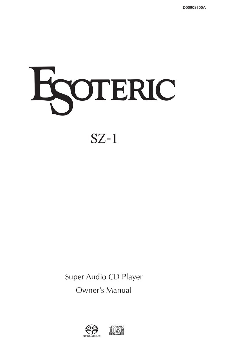 Teac Esoteric SZ-1 Manuel utilisateur
