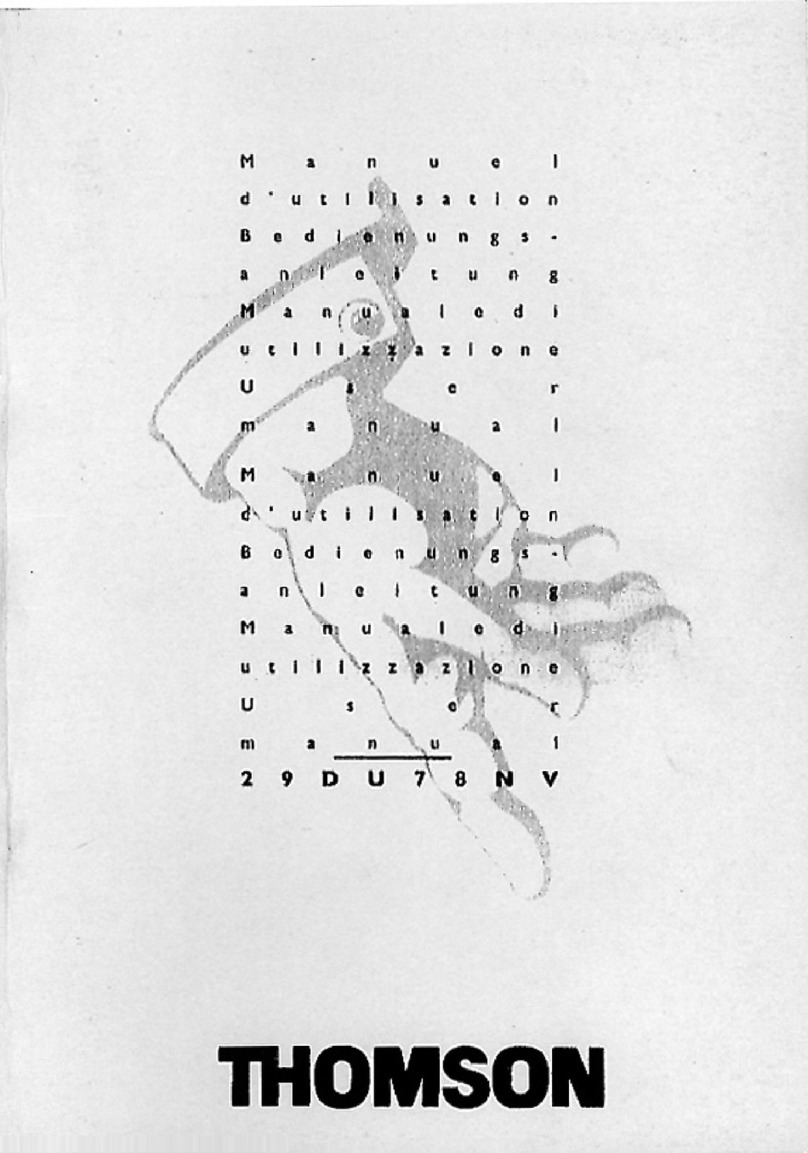 THOMSON 29DU78NV Manuel utilisateur