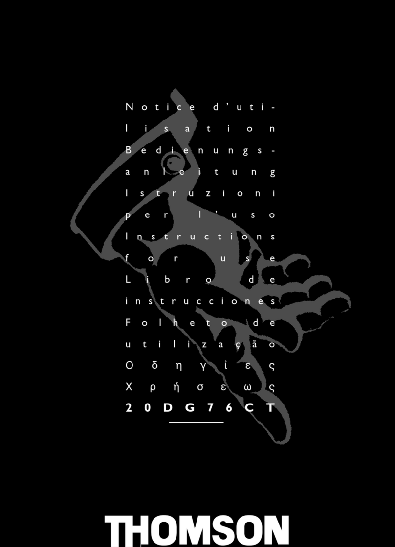 THOMSON 20DG76CT Manuel utilisateur