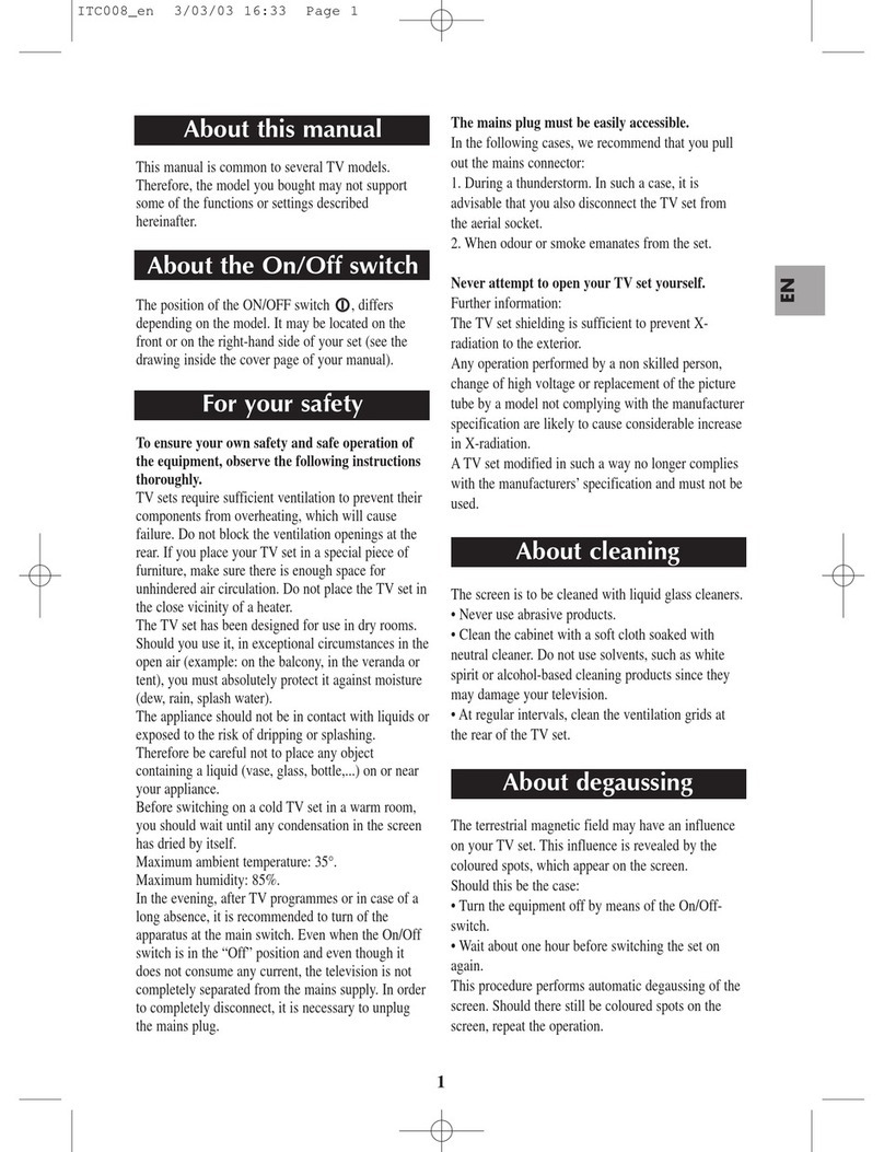 THOMSON ITC008 Manuel utilisateur