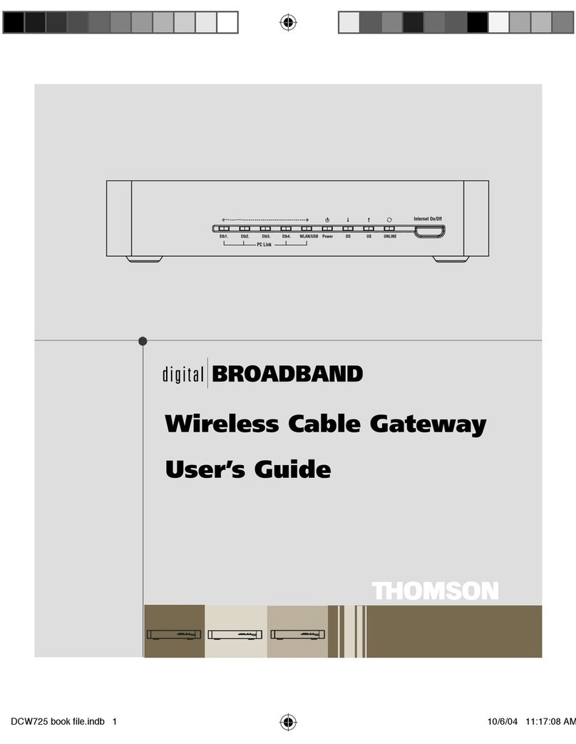 THOMSON Network Router Manuel utilisateur