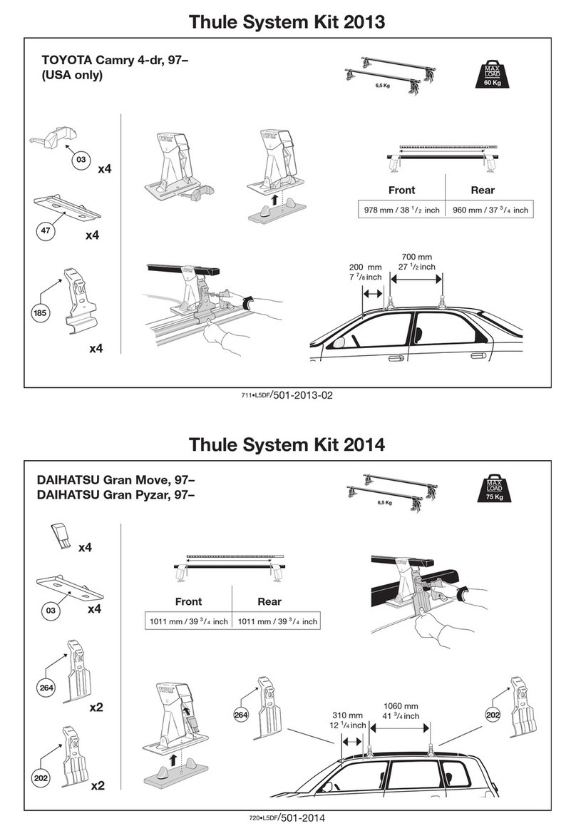 Thule 2013 Manuel utilisateur