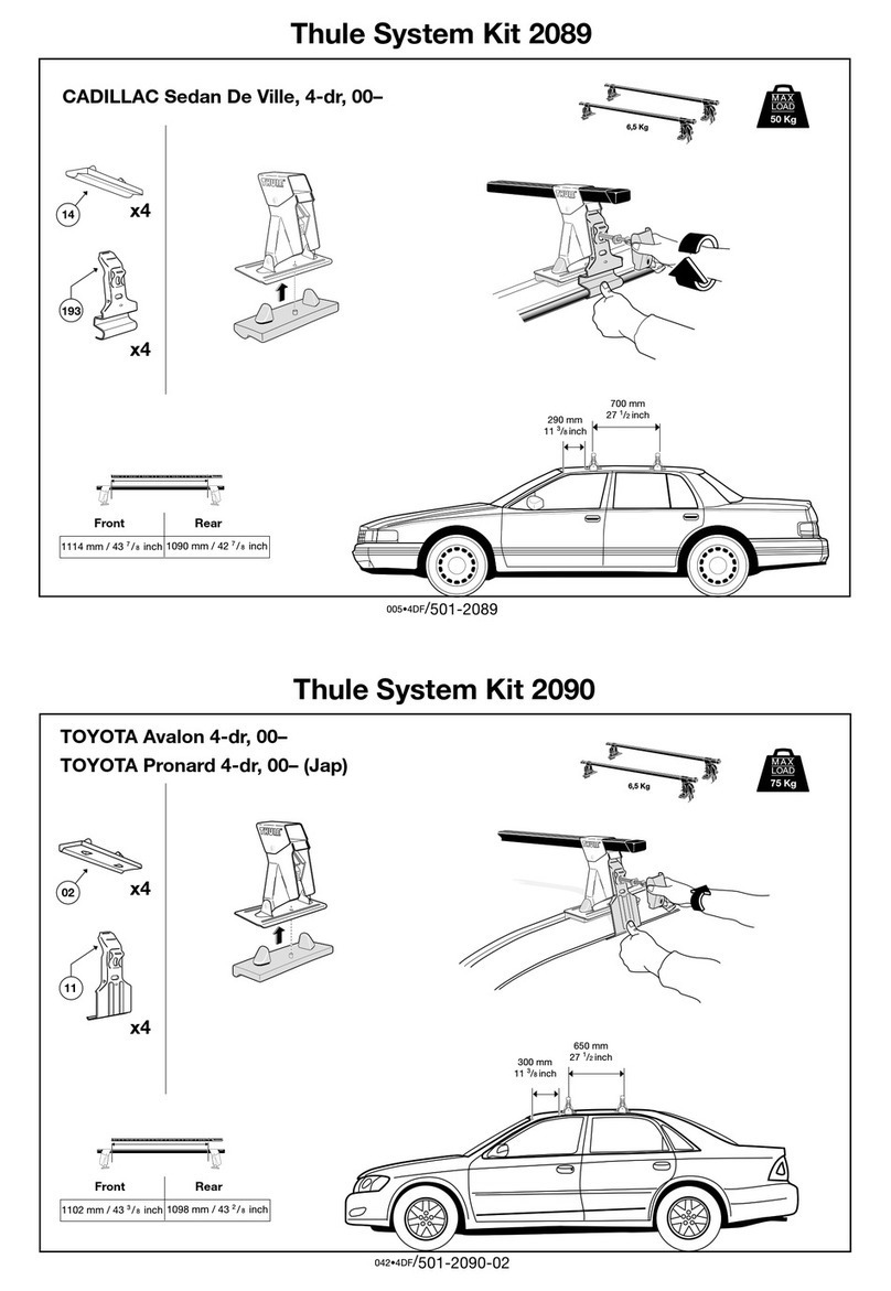 Thule 2089 Manuel utilisateur Thule 2089 Manuel utilisateur