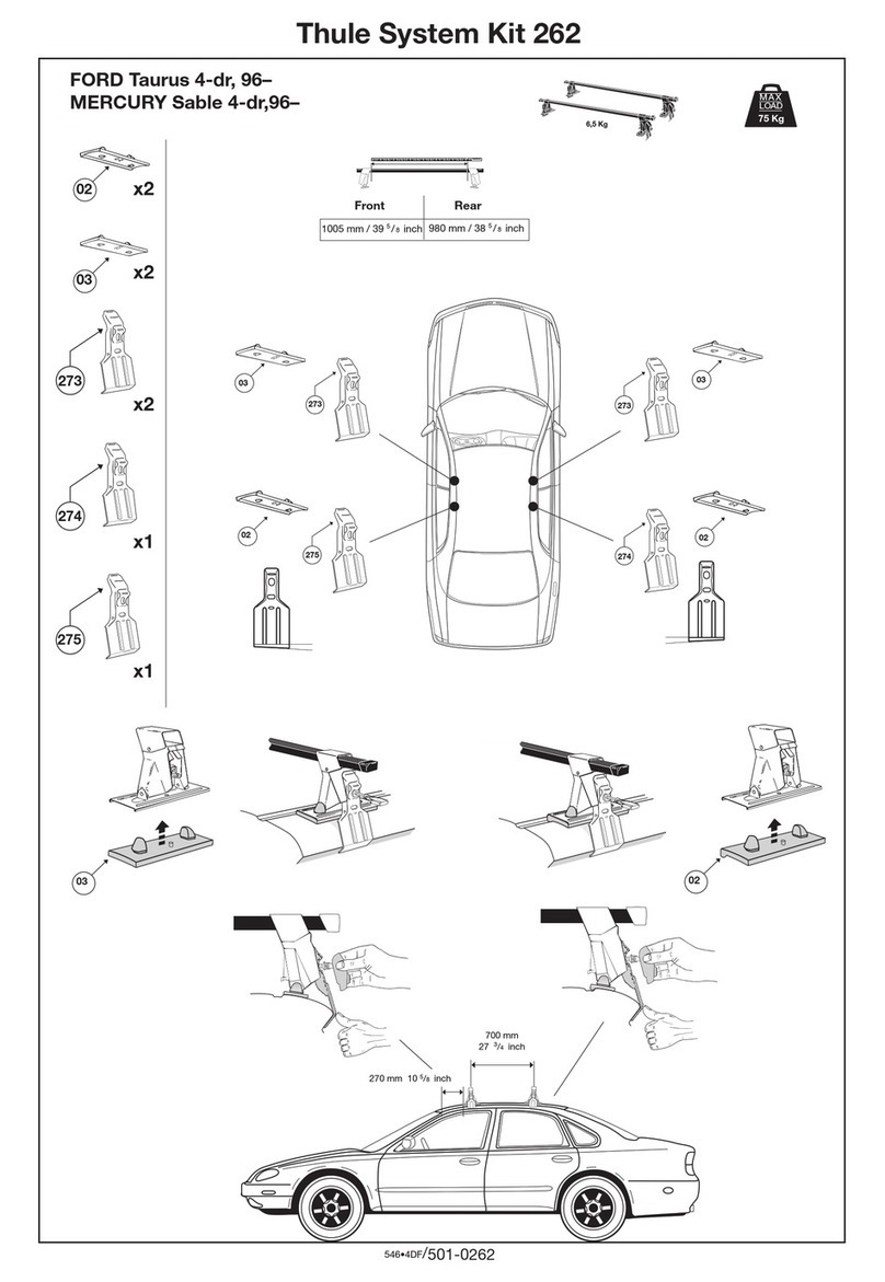 Thule Kit 262 Manuel utilisateur