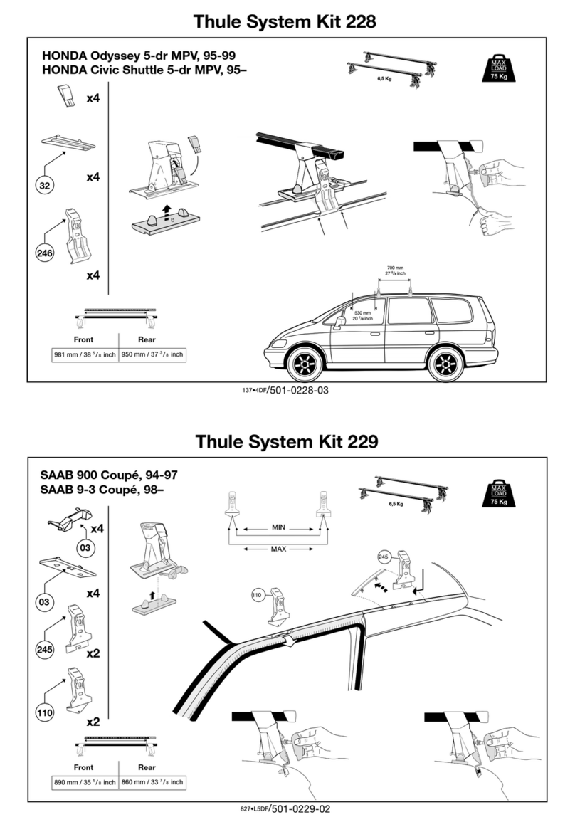 Thule 228 Manuel utilisateur