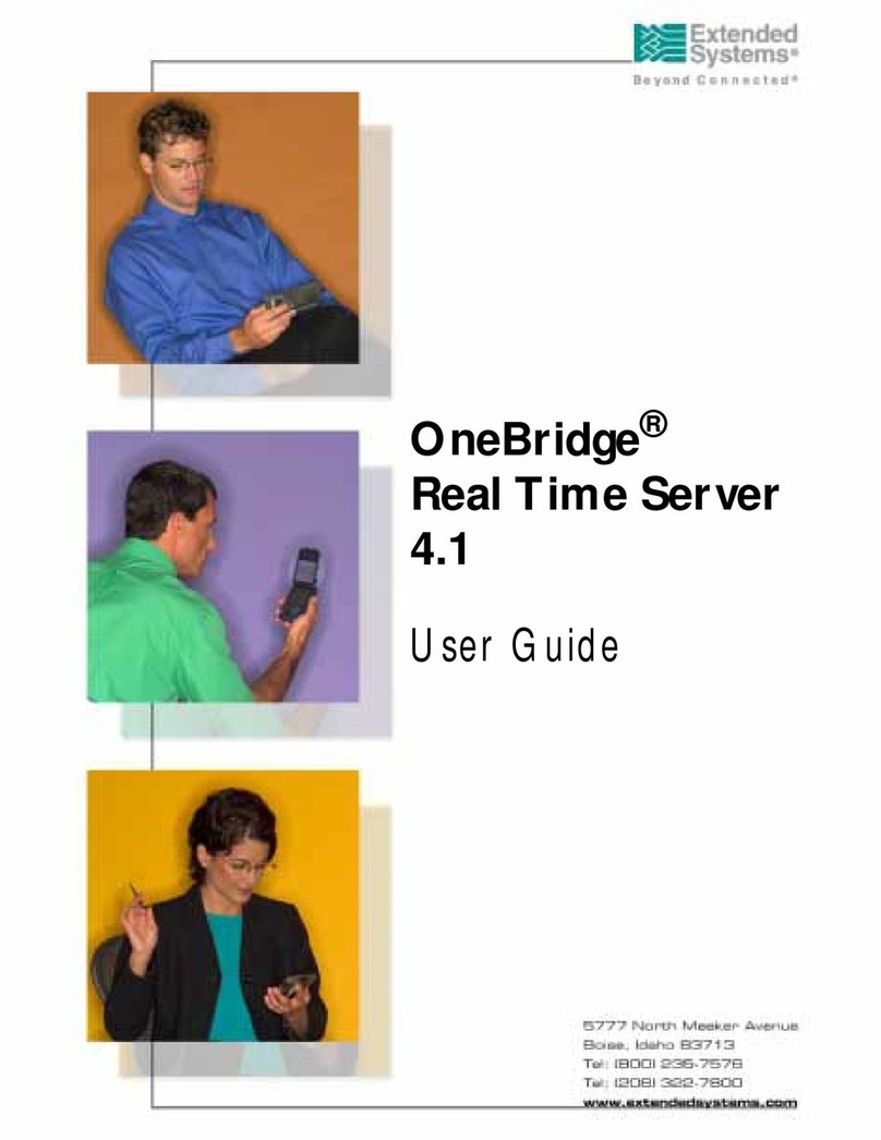 Extended Systems OneBridge 4.1 Manuel utilisateur