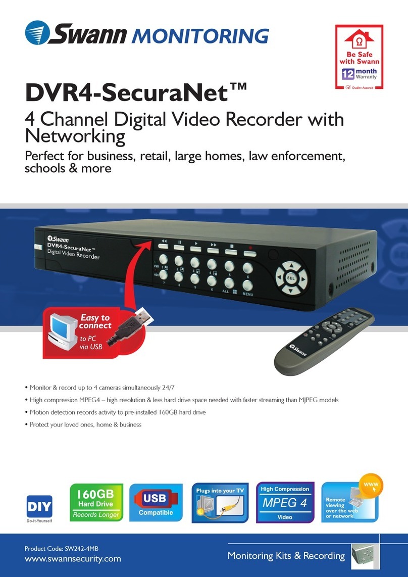 Swann DVR4-SecuraNet Manuel utilisateur