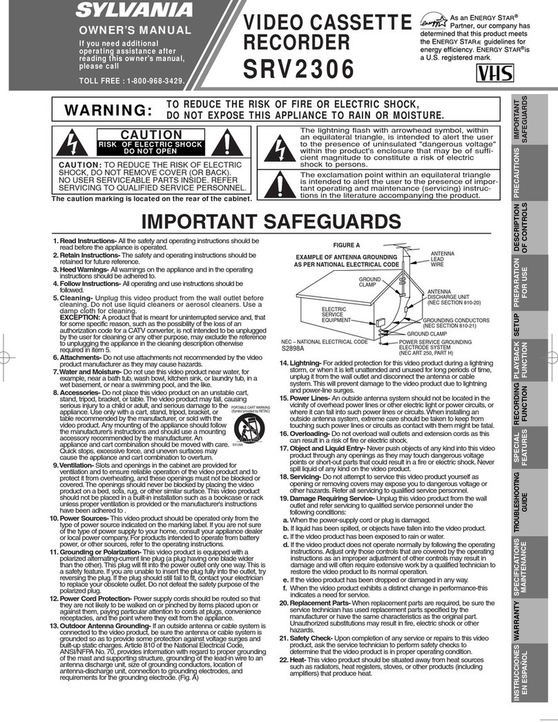 Sylvania SRV2306 Manuel utilisateur
