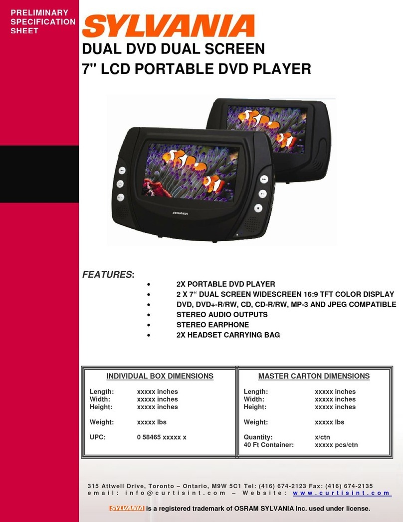 Sylvania SDVD8728 Manuel utilisateur