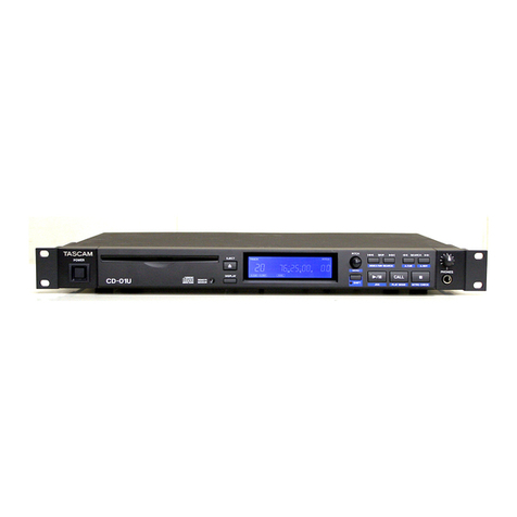 Tascam CD-01U Professional Manuel utilisateur
