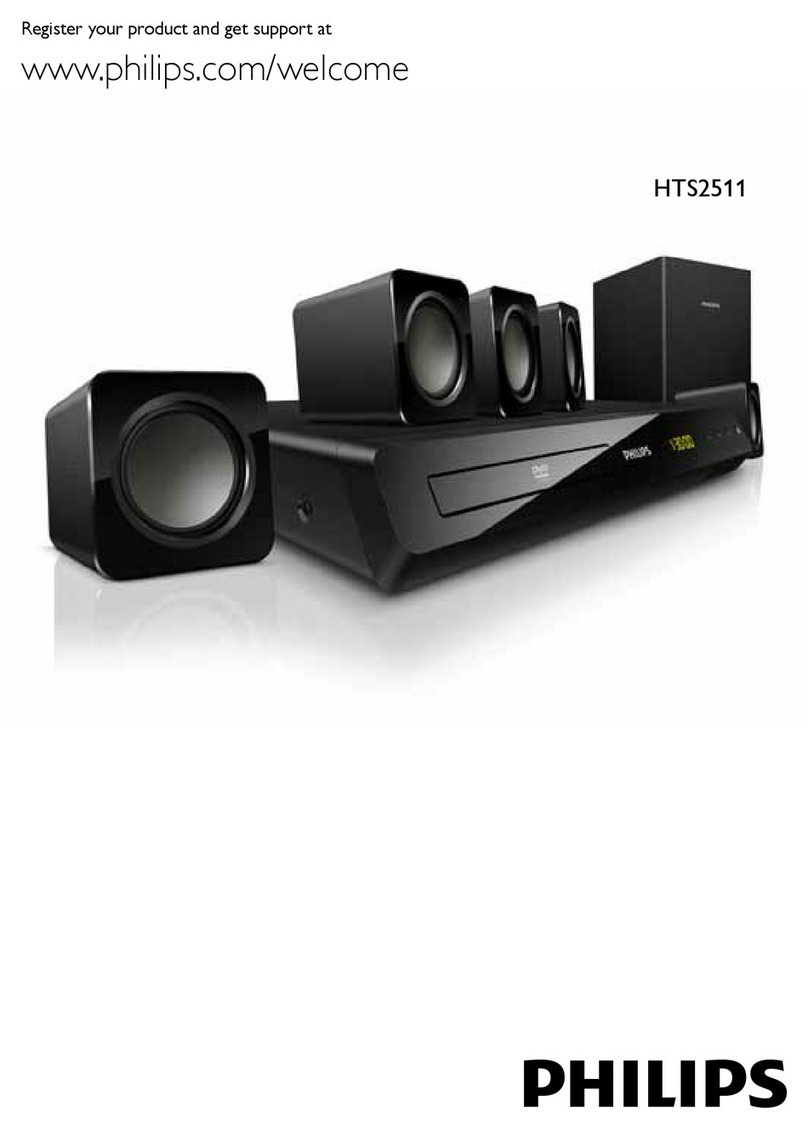 Philips HTS2511/12 Manuel utilisateur Philips HTS2511/12 Manuel utilisateur