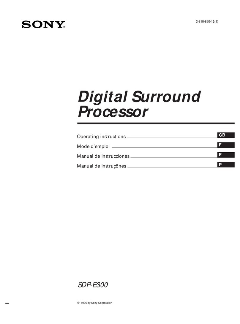 Sony SDP-E300 Manuel utilisateur