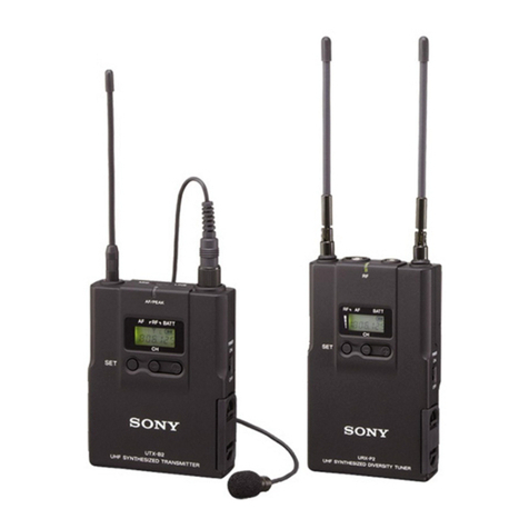 Sony UWP Series Manuel utilisateur