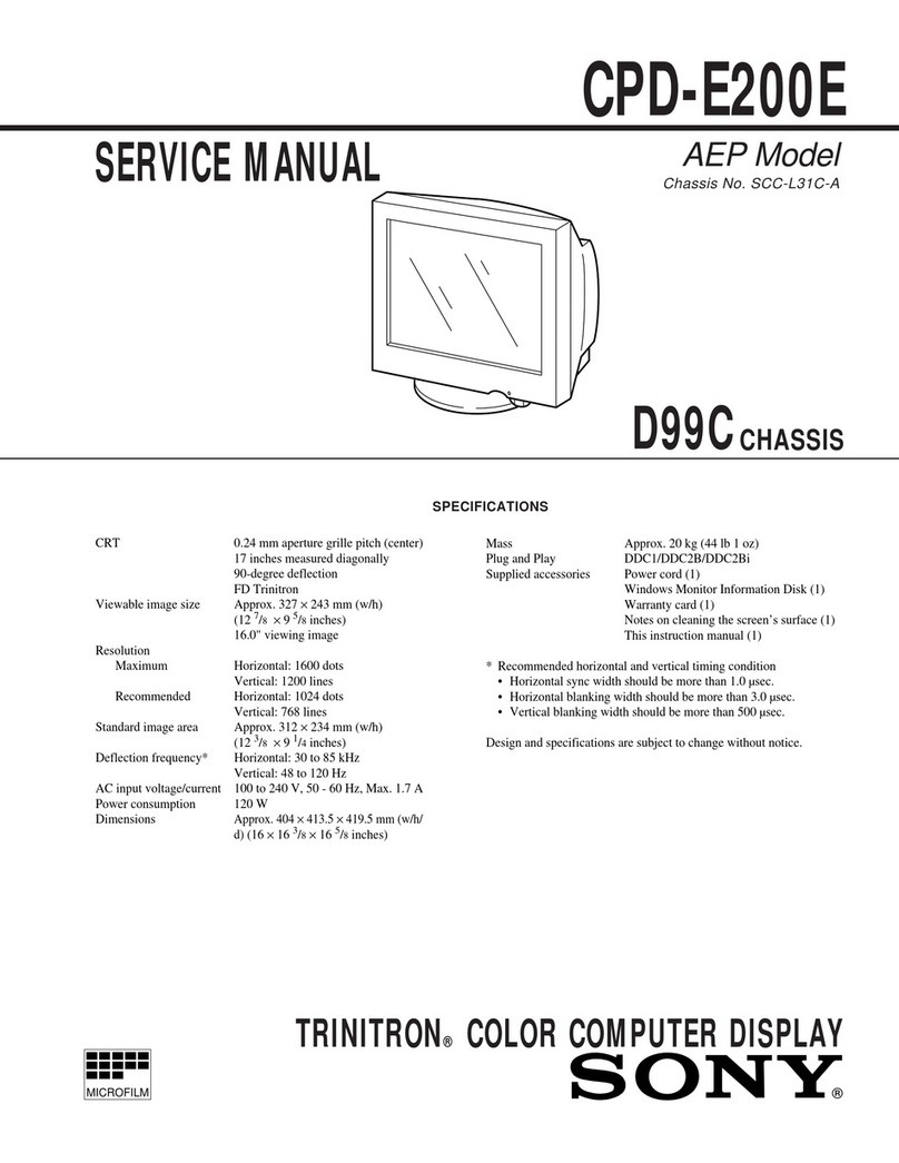 Sony CPD-E200E Manuel utilisateur