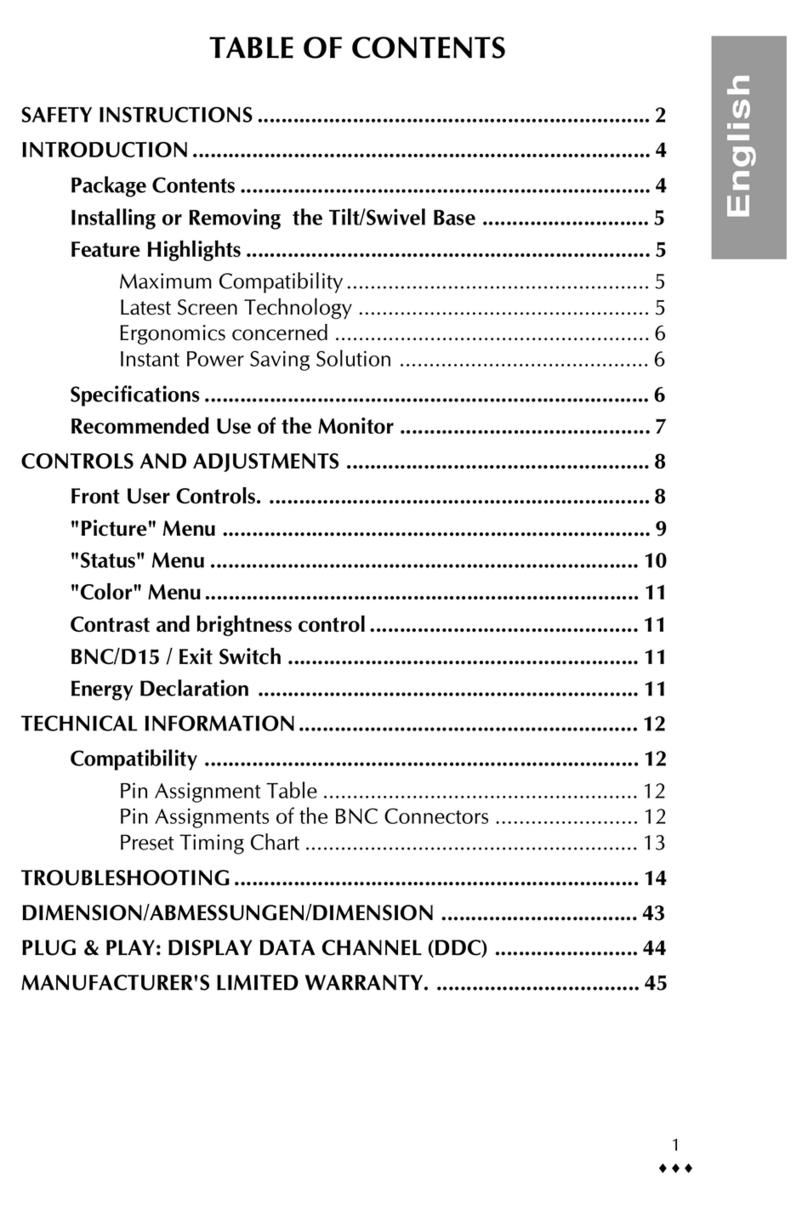 Sony pr710te Manuel utilisateur