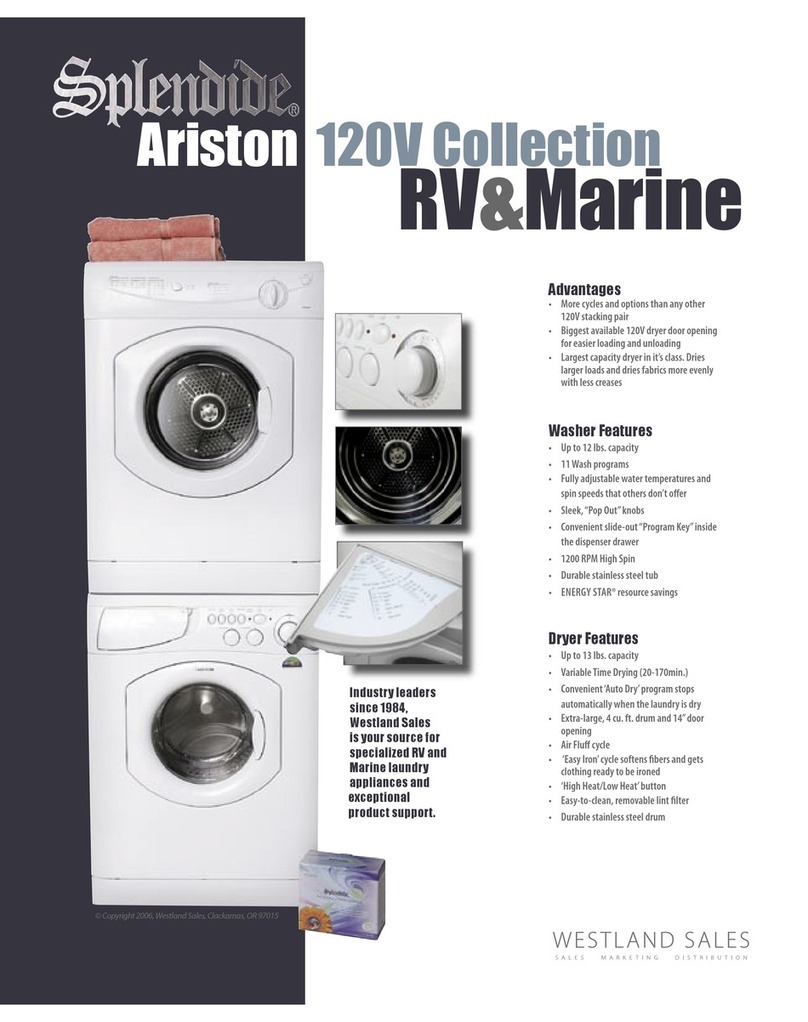 Splendide Ariston AW120 Manuel utilisateur