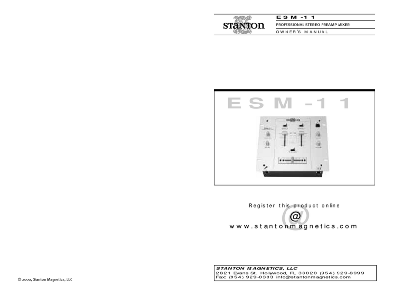 Stanton ESM-11 Manuel utilisateur