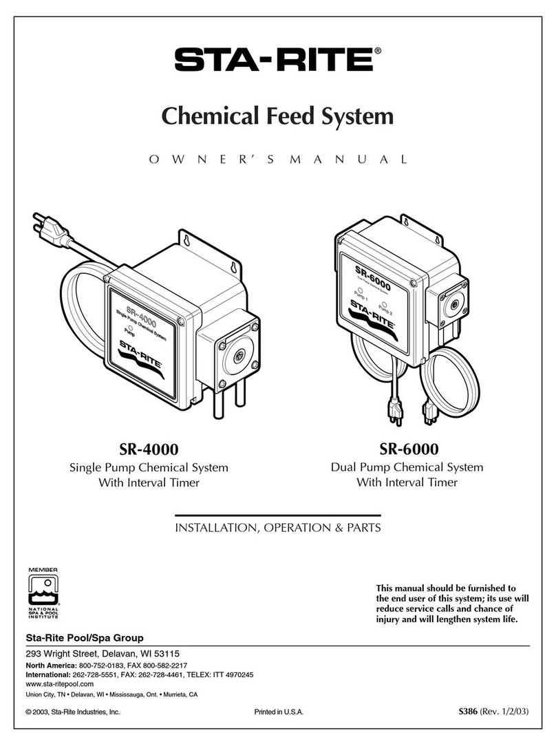 STA-RITE SR-4000 Manuel utilisateur
