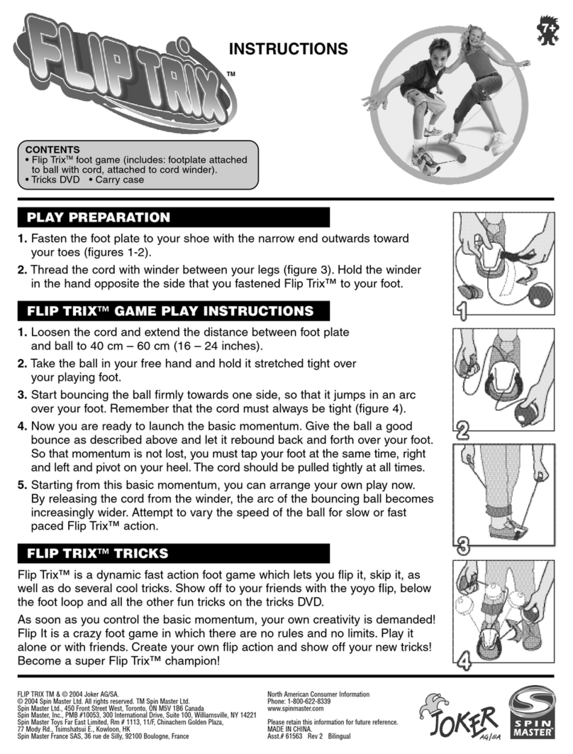Spinmaster Flip Trix Manuel utilisateur Spinmaster Flip Trix Manuel utilisateur