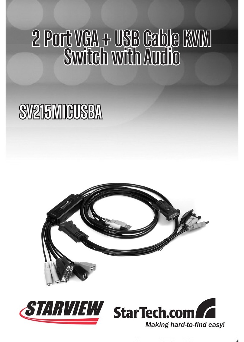 StarTech.com STARVIEW SV215MICUSBA Manuel utilisateur StarTech.com STARVIEW SV215MICUSBA Manuel utilisateur