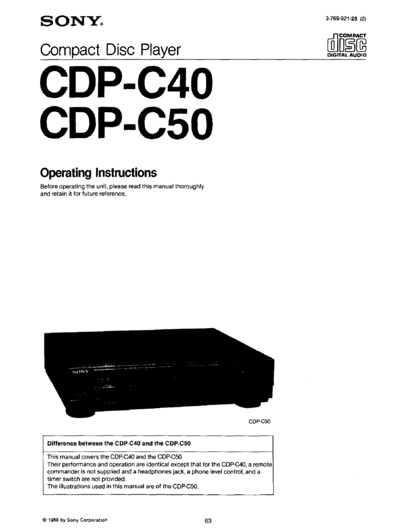 Sony CD-PC50 Manuel utilisateur