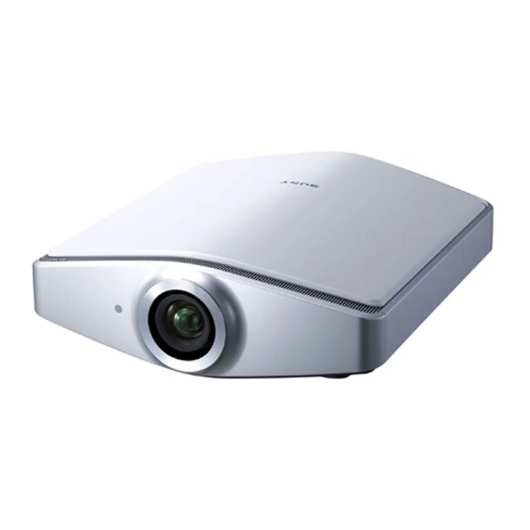 Sony VPLVW100 - Full HD Widescreen Projector Manuel utilisateur