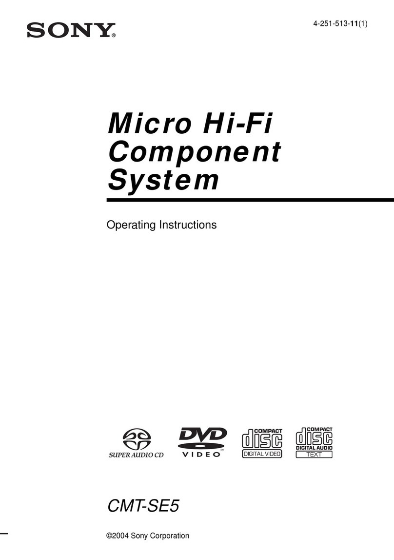 Sony CMT-SE5 Manuel utilisateur
