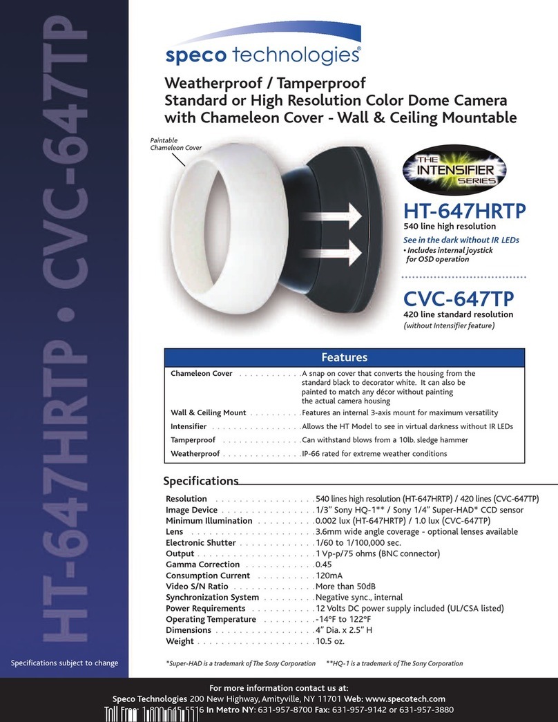 Speco HT-647HRTP Manuel utilisateur Speco HT-647HRTP Manuel utilisateur