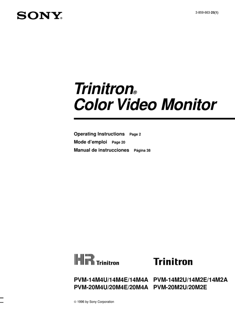 Sony Trinitron PVM-20M4A Manuel utilisateur
