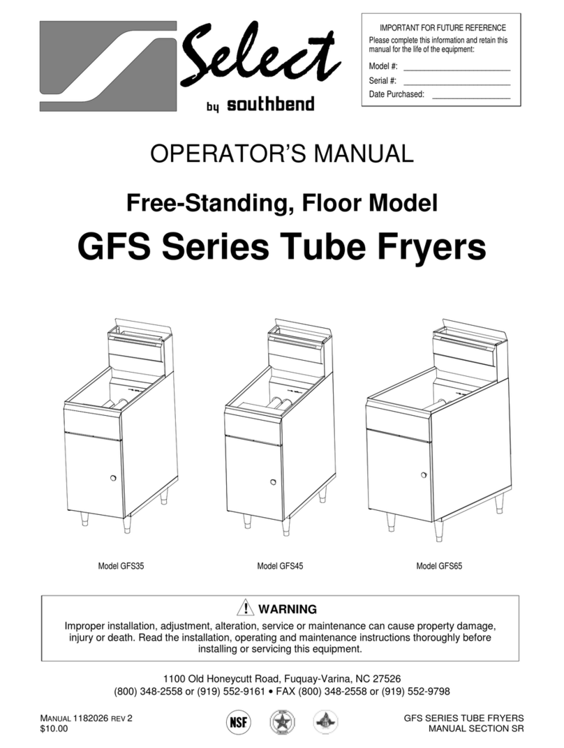Southbend Select GFS35 Manuel utilisateur