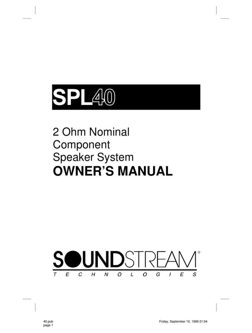 Soundstream SPL40 Manuel utilisateur