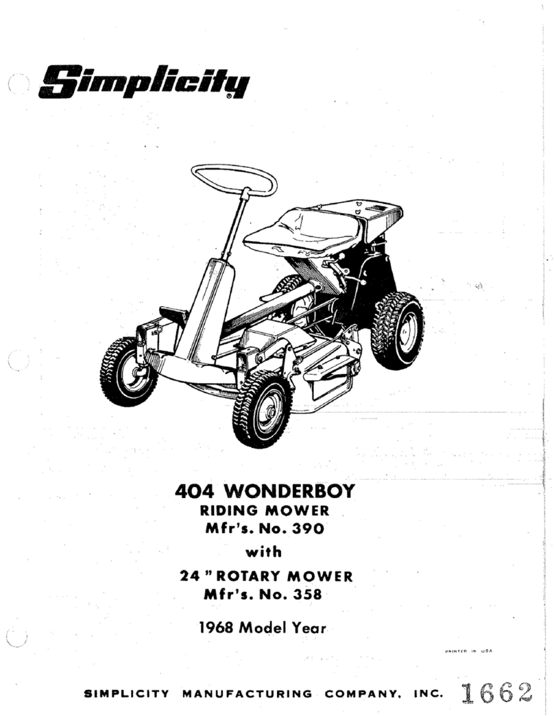 Simplicity Wonderboy 404 Manuel utilisateur