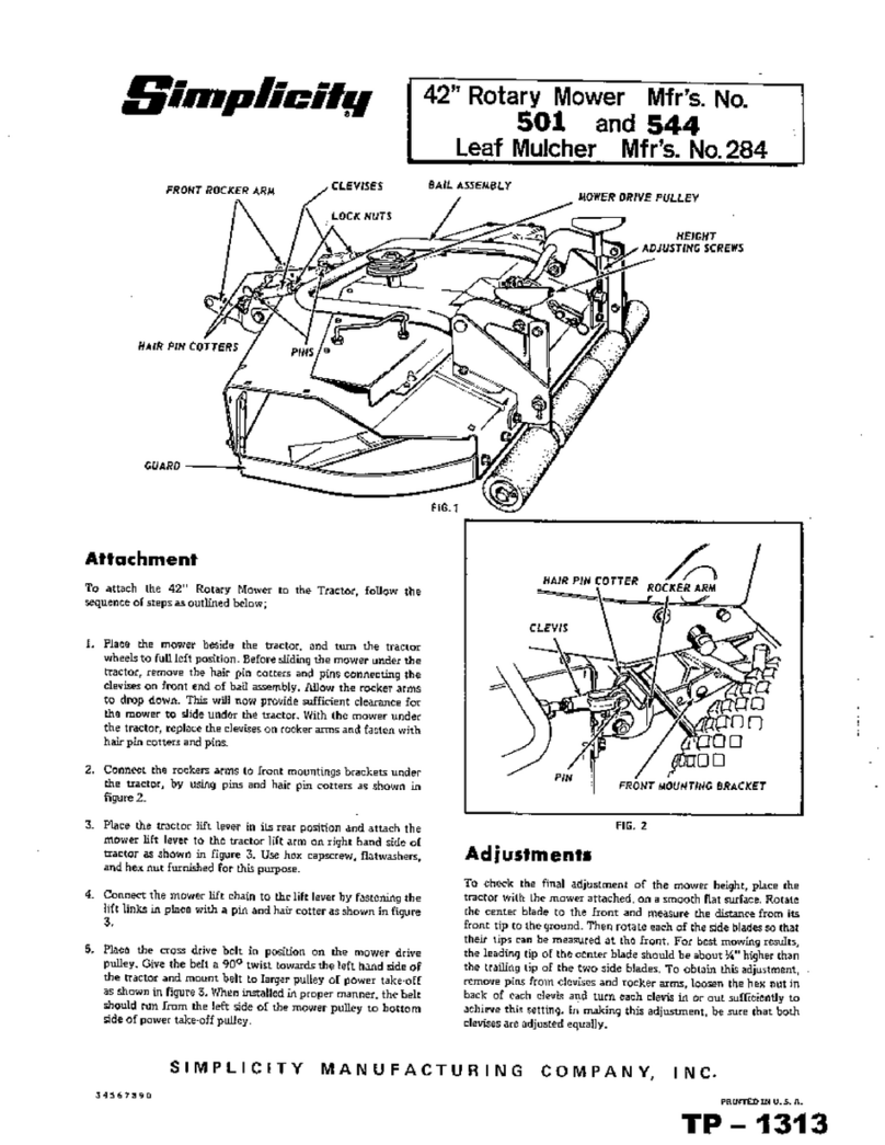 Simplicity 284 Manuel utilisateur