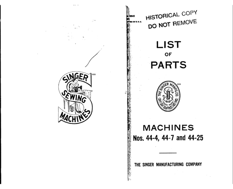 Singer 25 Manuel utilisateur