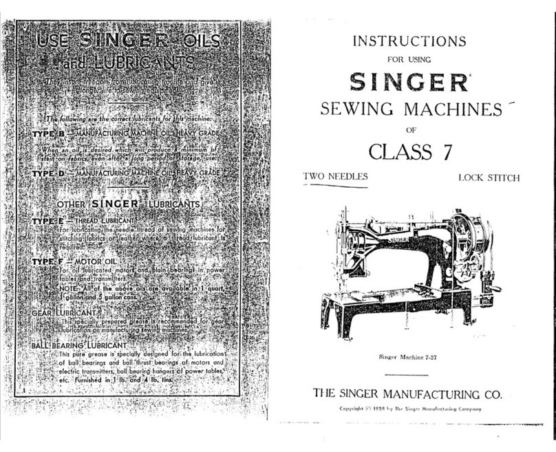 Singer 40751 Manuel utilisateur