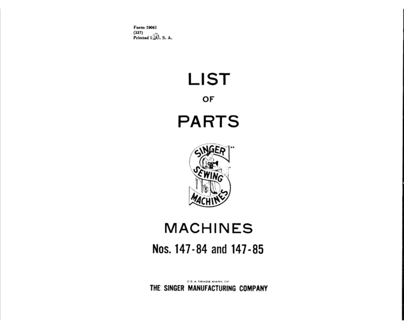 Singer 147-85 Manuel utilisateur