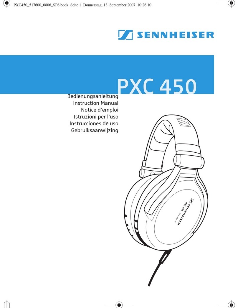 Sennheiser 500643 Manuel utilisateur