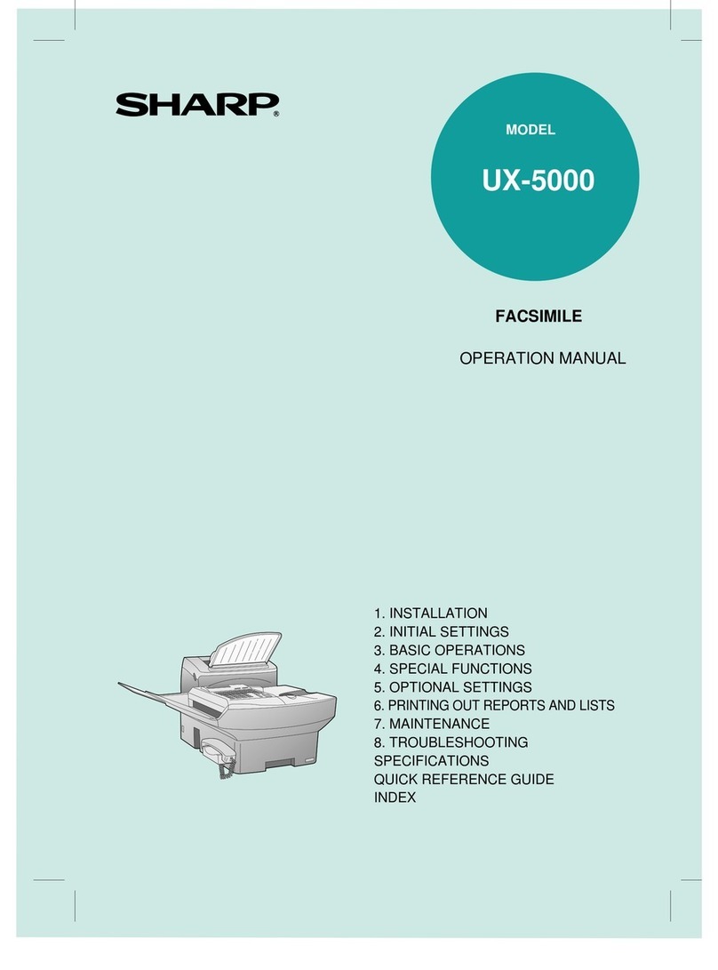 Sharp UX-5000 Manuel utilisateur