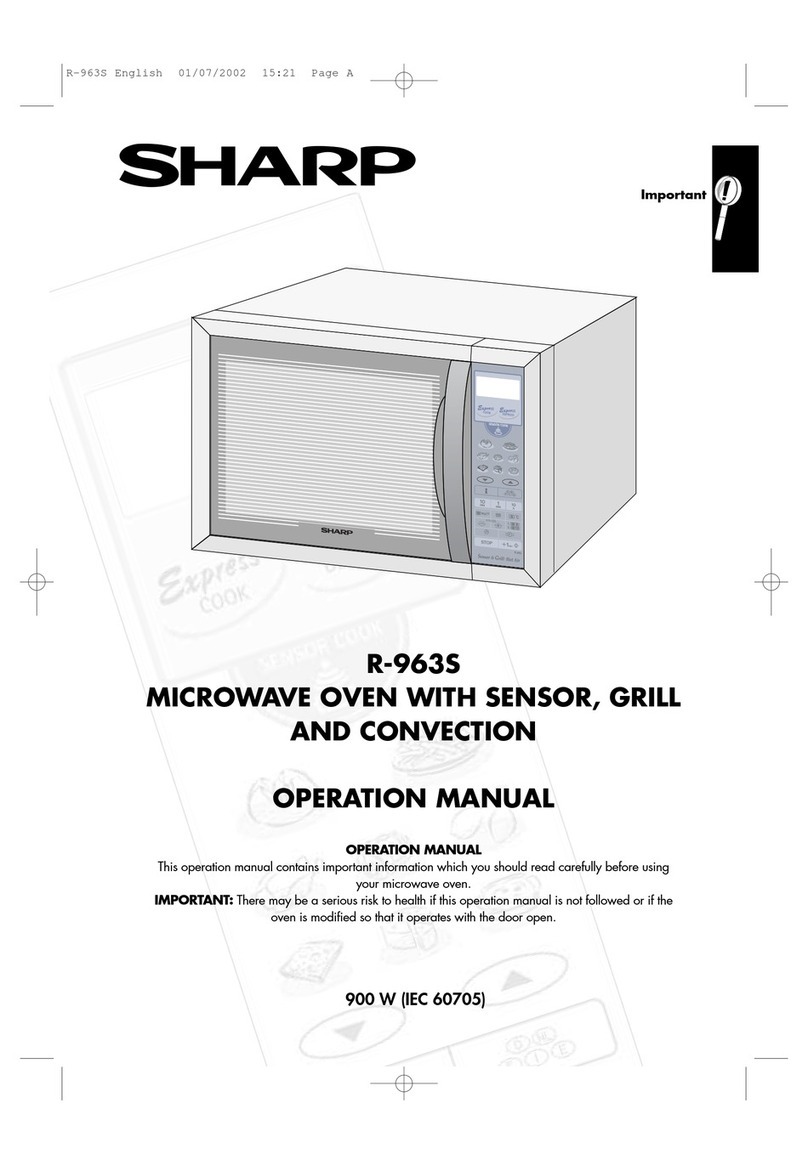 Sharp R-963S Manuel utilisateur
