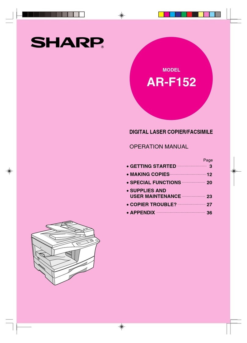 Sharp AR-F152 Manuel utilisateur