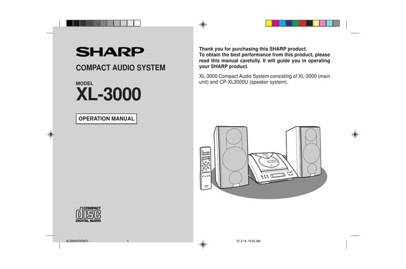 Sharp XL-3000 Manuel utilisateur