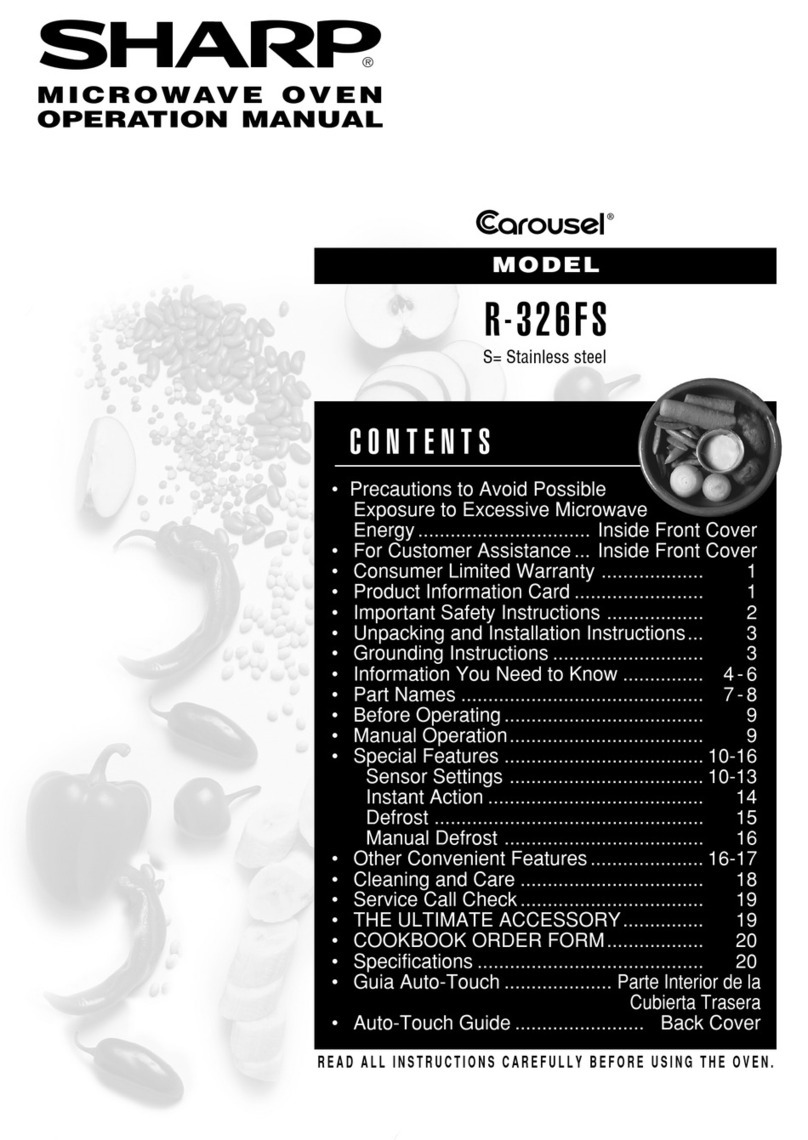 Sharp Carousel R-326FS Manuel utilisateur