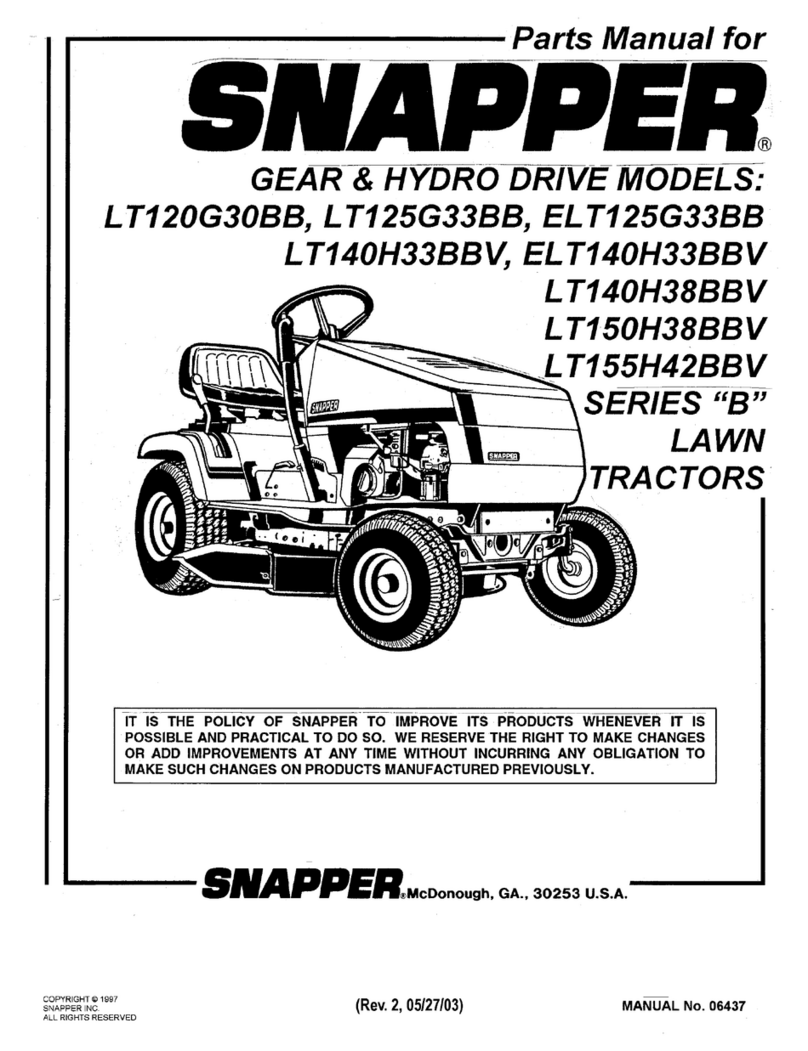 Snapper ELT125G33BB Manuel utilisateur
