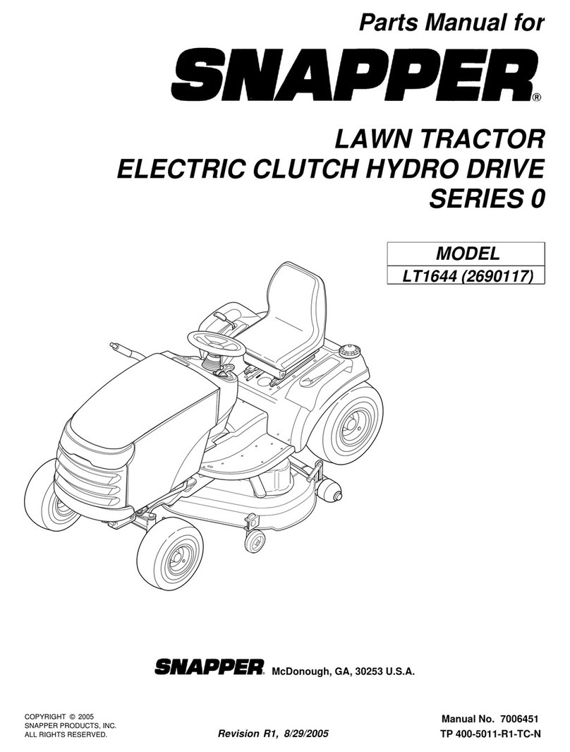 Snapper LT1644 Manuel utilisateur