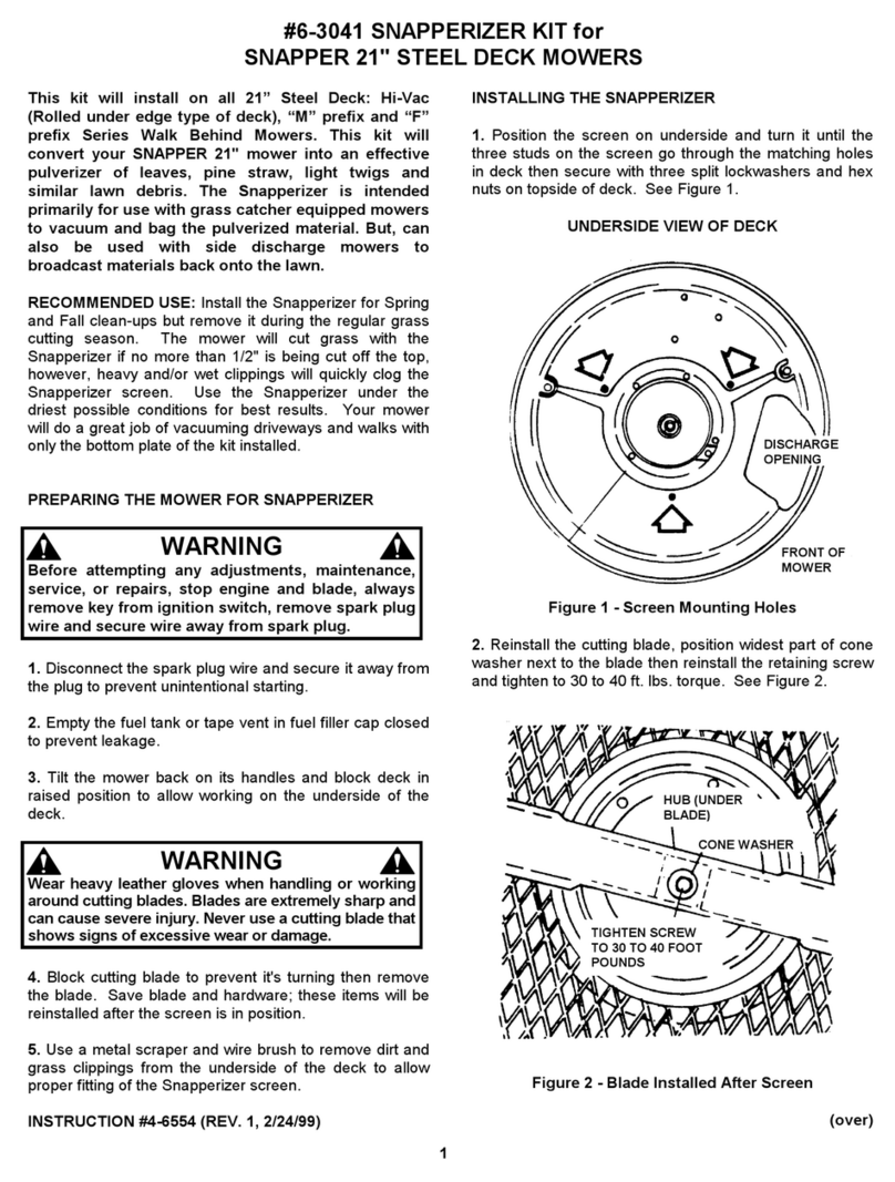 Snapper 6-3041 Manuel utilisateur