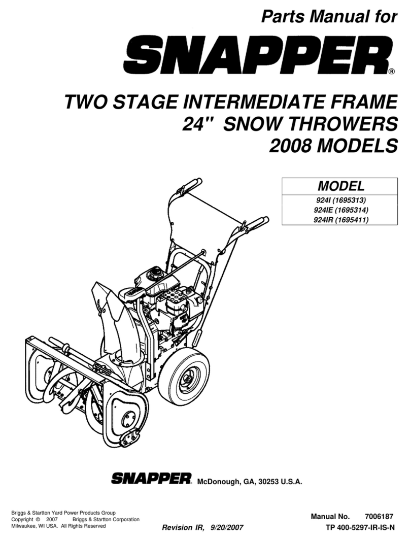 Snapper 924I Manuel utilisateur