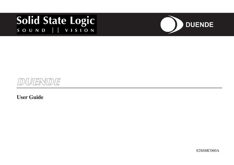 Solid State Logic DUENDE 82S6MC060A Manuel utilisateur