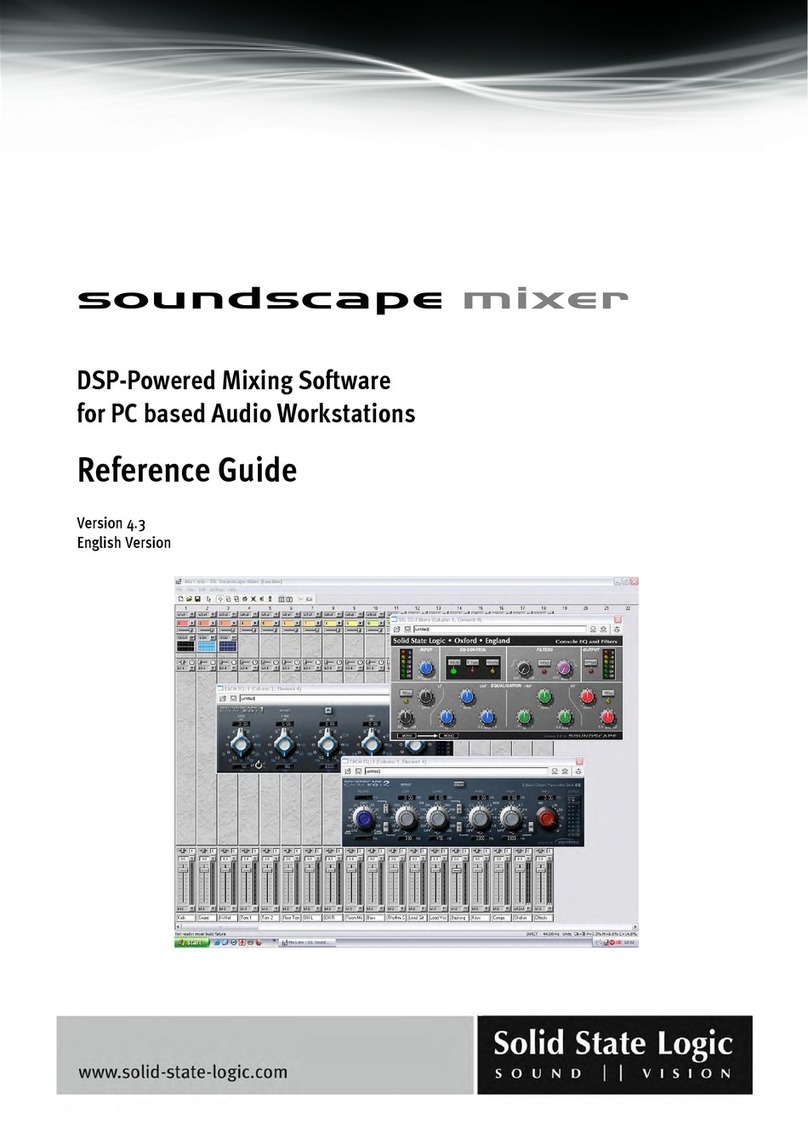 Solid State Logic Soundscape Mixer Manuel utilisateur