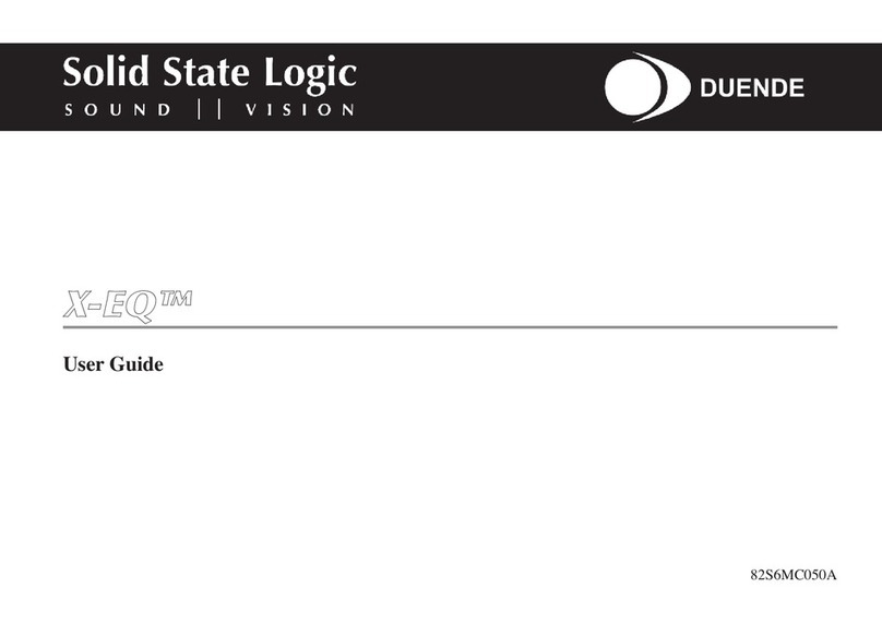 Solid State Logic X-EQ Manuel utilisateur