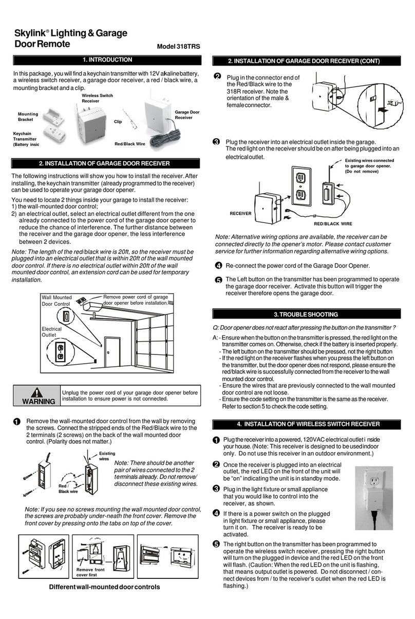 SkyLink 318TRS Manuel utilisateur